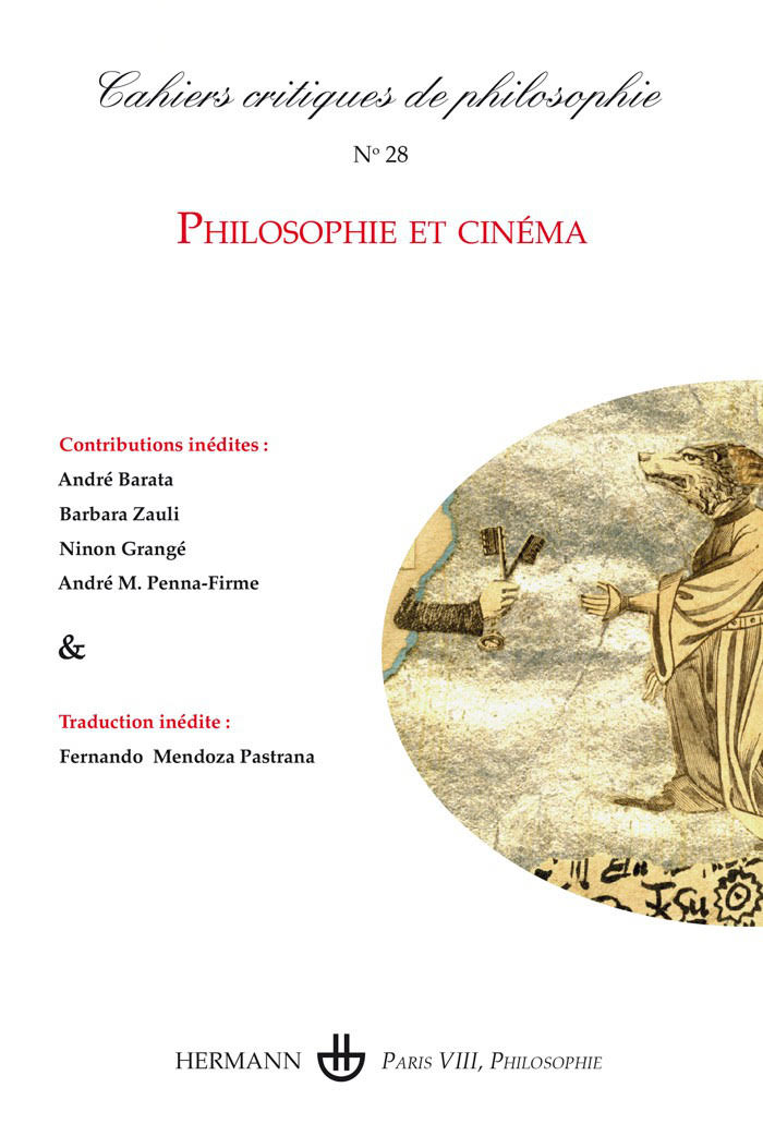 Couverture de Philosophie et cinéma, Cahiers critiques de philosophie, n° 28, Août 2024