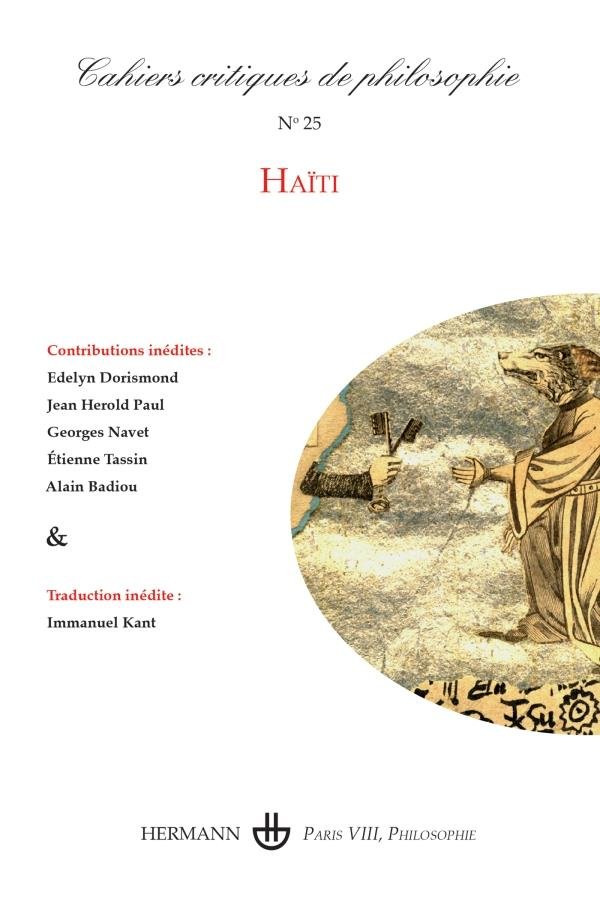 Couverture de Haïti, Cahiers critiques de philosophie, n° 25, Juin 2022