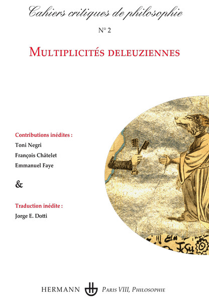 Couverture de Multiplicités deleuziennes, Cahiers critiques de philosophie, n° 2, Mai 2006