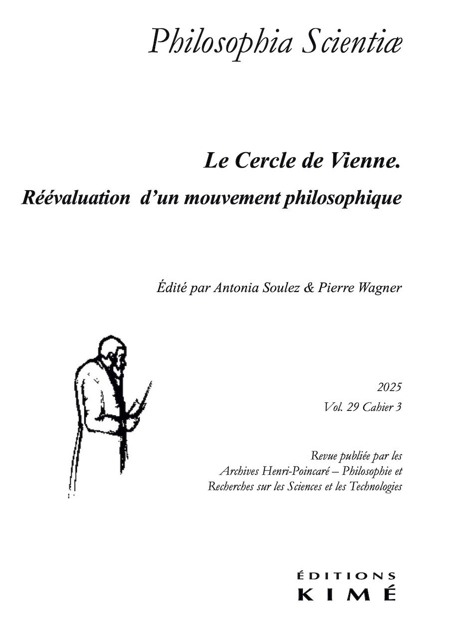 Couverture de Le Cercle de Vienne. Réévaluation d'un mouvement philosophique, Philosophia scientiae, 2025